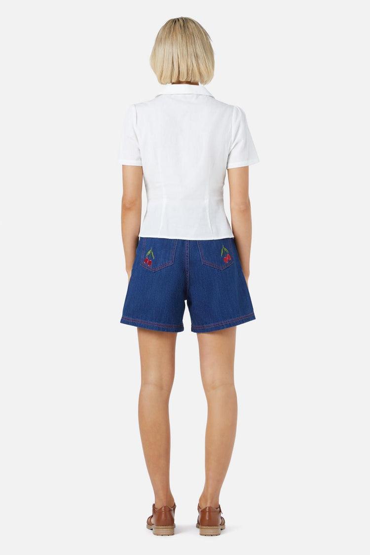 Cherry Embroidered Blouse Product Image