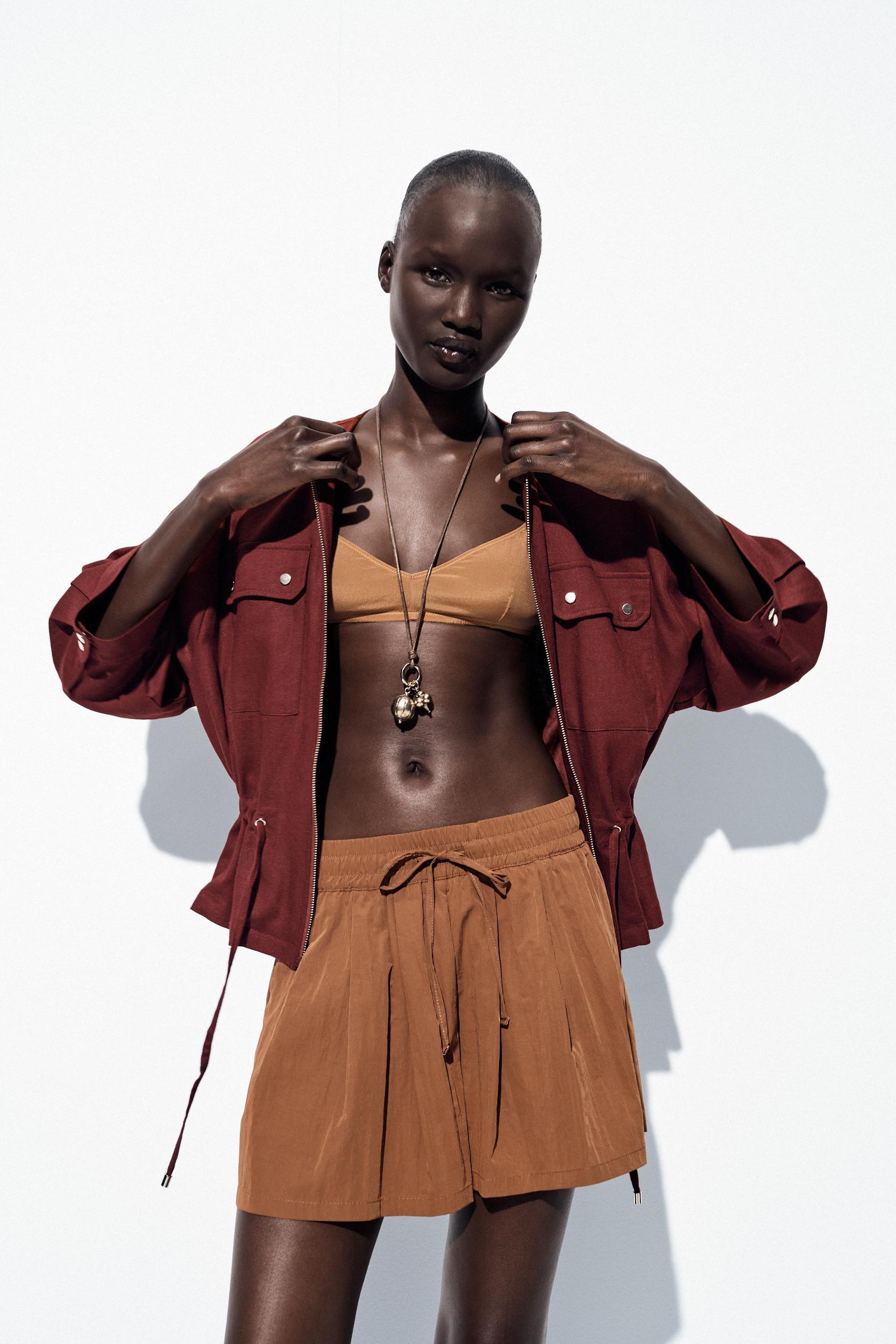 LINEN SAFARI JACKET Product Image