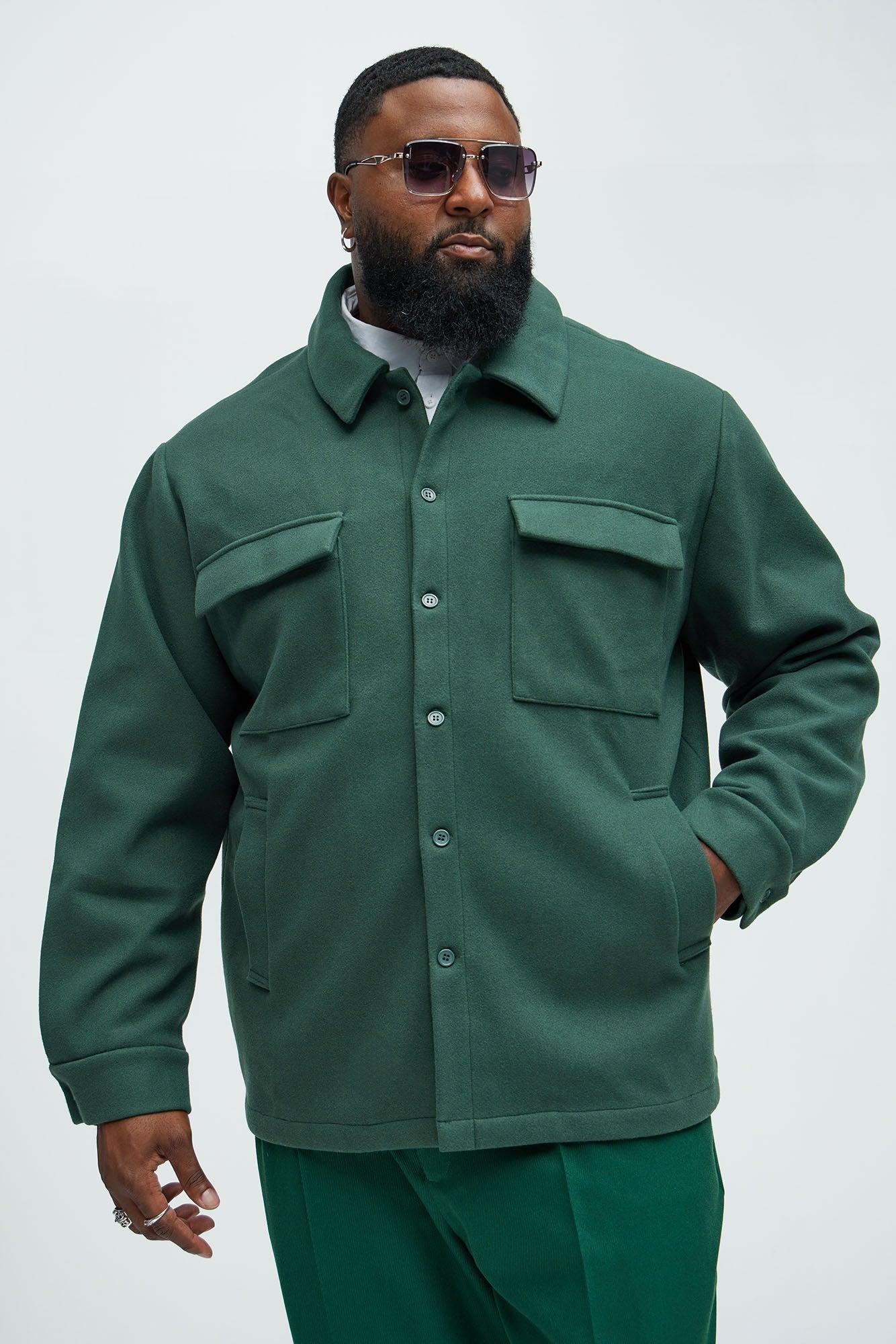 Ballou Pocket Button Up Shirt - Green Product Image
