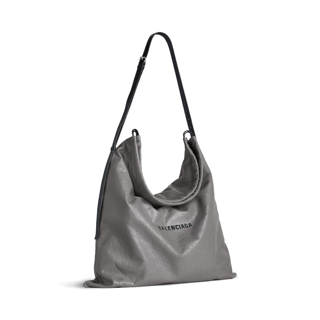 Men's Shopper Dust Bag Crossbody Pouch Large in Grey Product Image