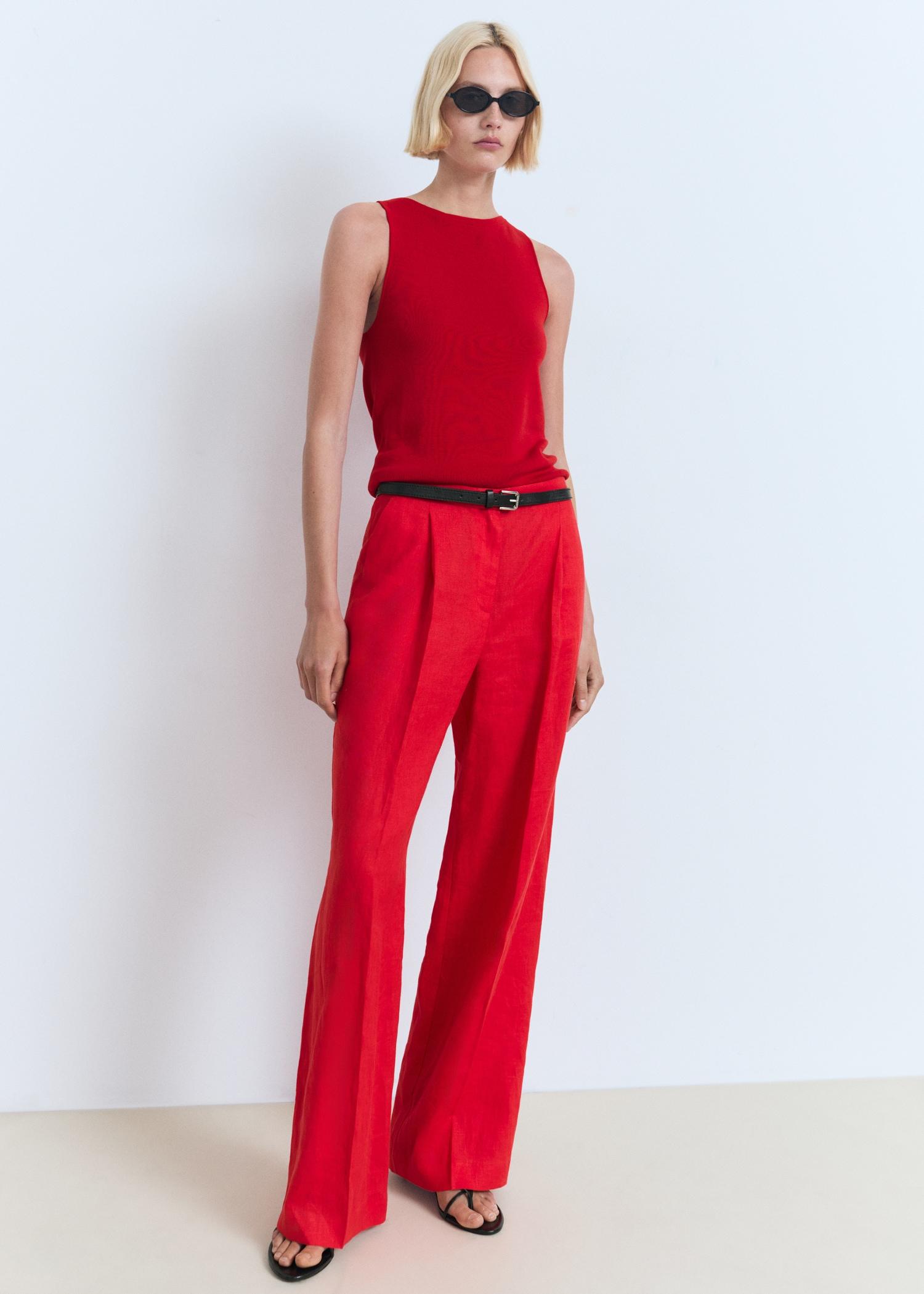 Fine-knit top - Women | MANGO USA Product Image