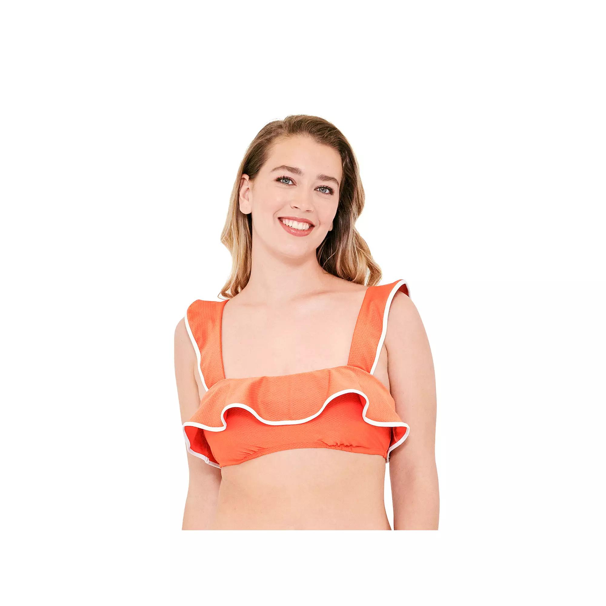 Women's Freshwater Ruffle Bikini Swim Top,  Product Image