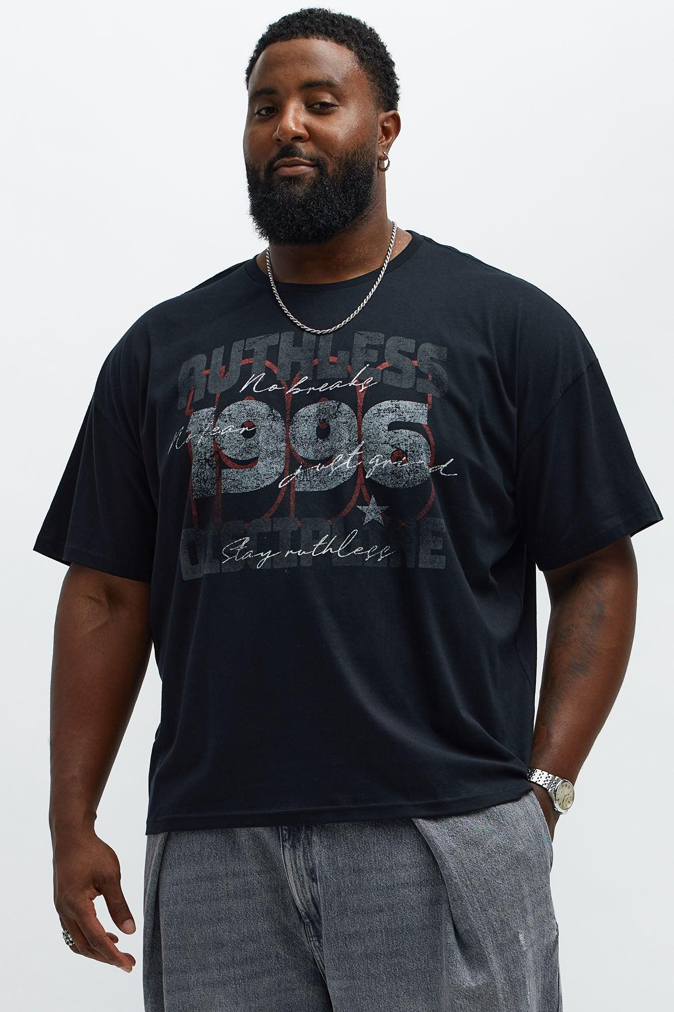 Ruthless Discipline Boxy Short Sleeve Tee - Black Male Product Image