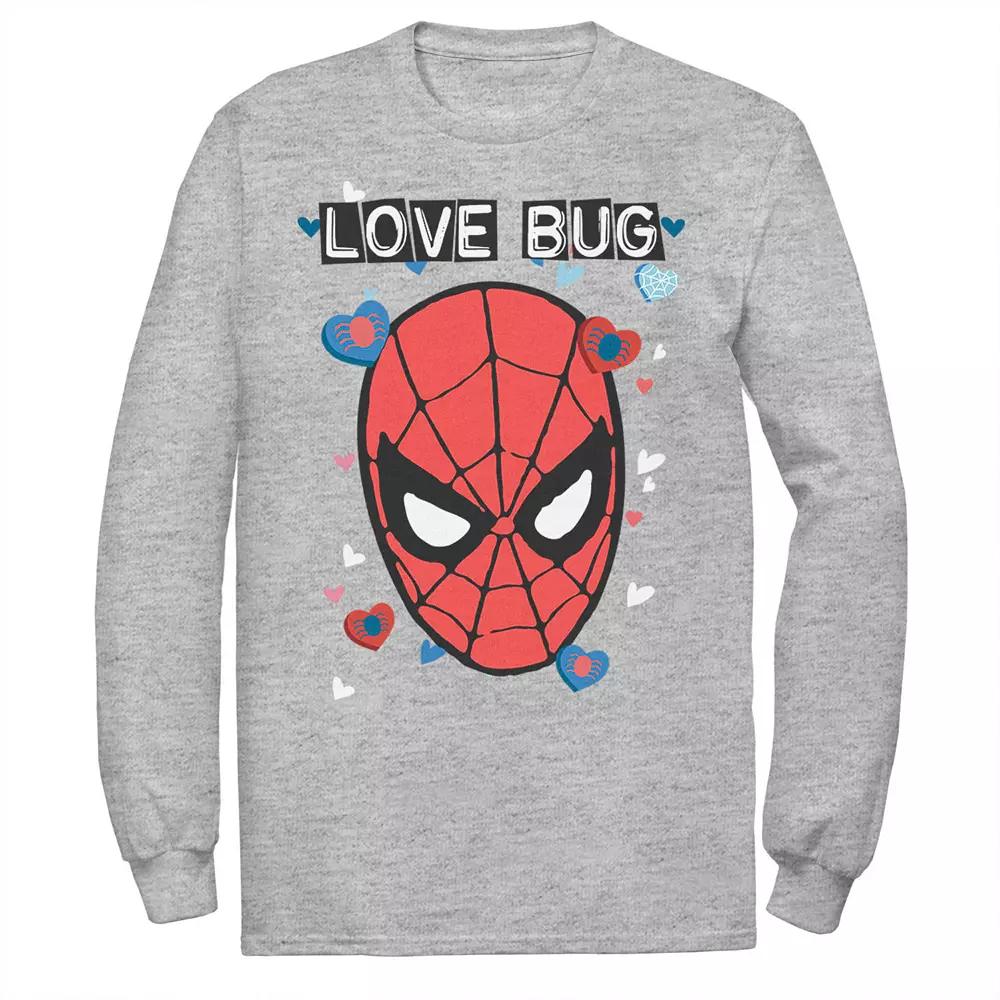 Big & Tall Love Bug Valentines Day Comic Long Sleeve Tee, Men's,  Product Image