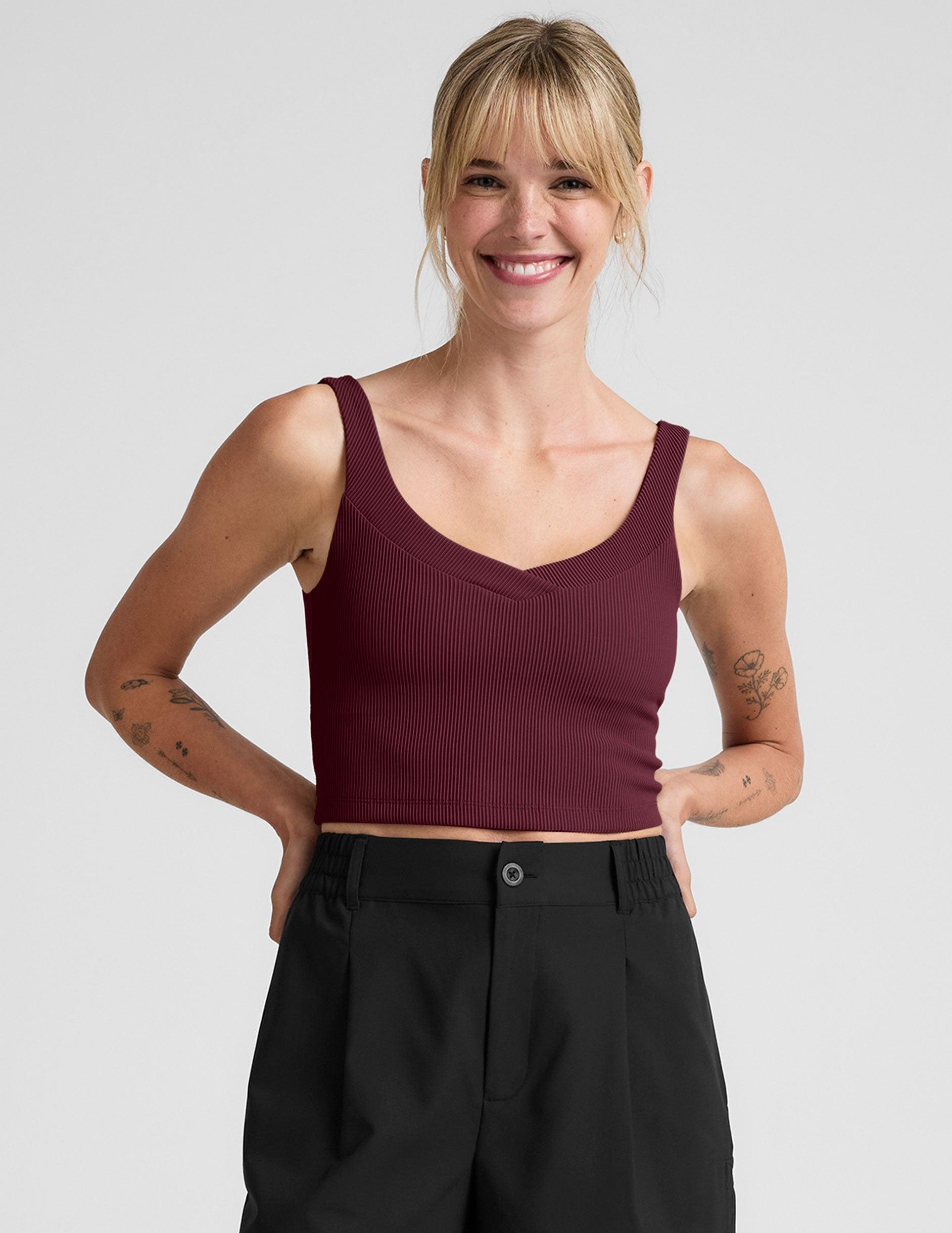 Impulse Ribbed Cropped Tank Product Image