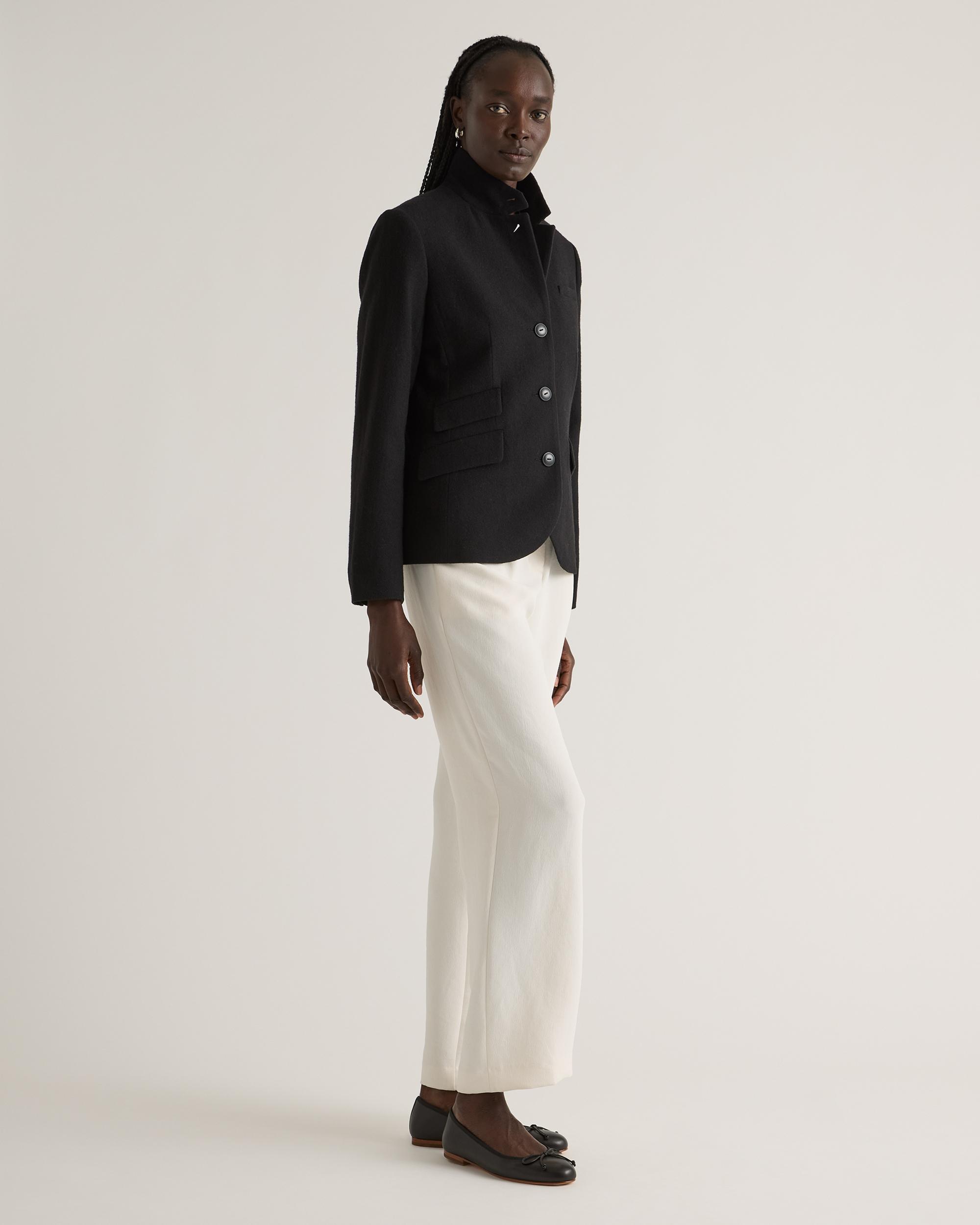 Quince | Women's Italian Wool Stand Collar Blazer Product Image