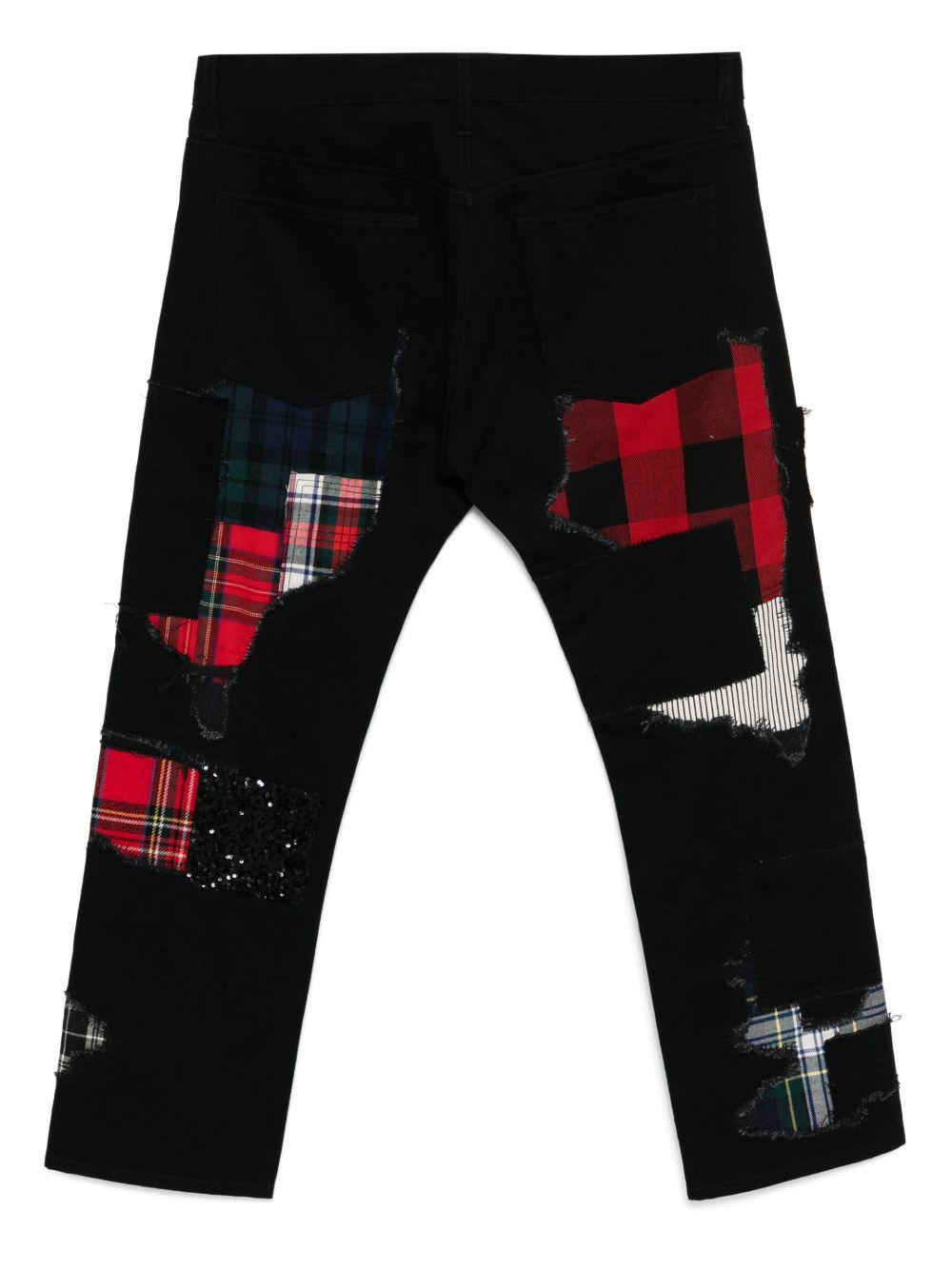 patchwork jeans Product Image