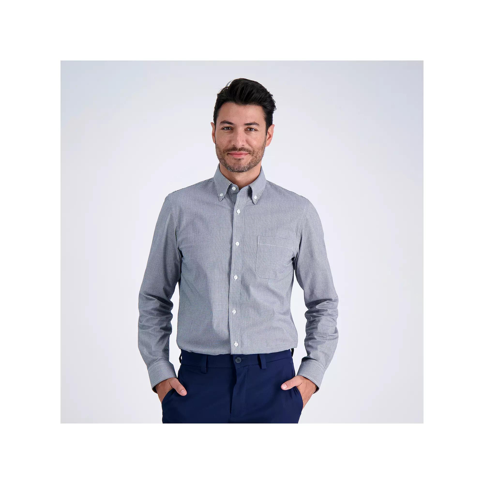 Men's Haggar® Premium Comfort Slim Fit Button Down Collar Dress Shirt,  Product Image