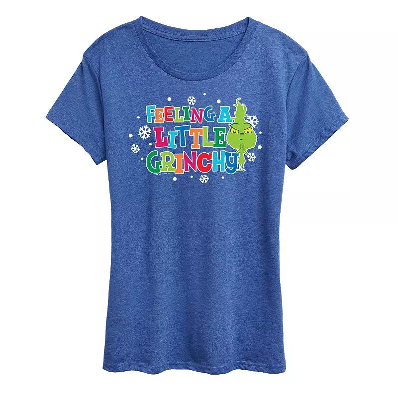 Women's Dr. Seuss Little Grinch A Little Grinchy Graphic Tee, Girl's,  Product Image