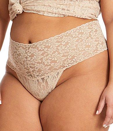 Hanky Panky Extended Size Retro Lace Thong Product Image