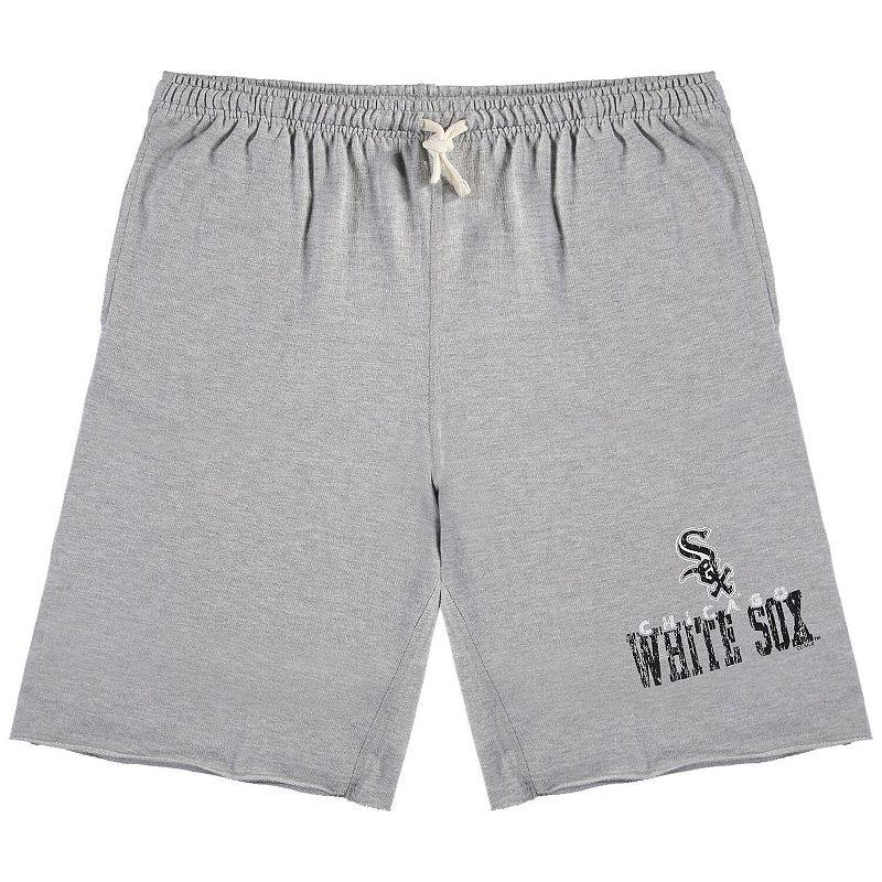 Men's Heathered Gray Chicago White Sox Big & Tall French Terry Shorts,  Product Image