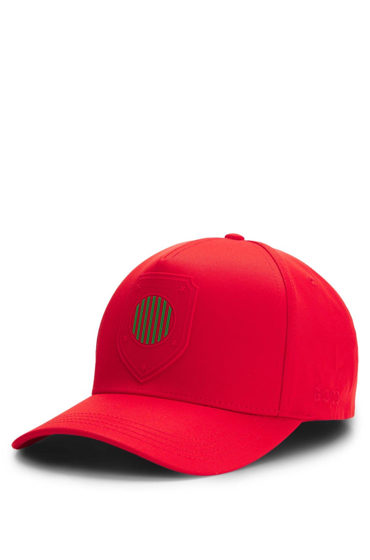 Logo cap in lustrous twill with country-flag badge Product Image