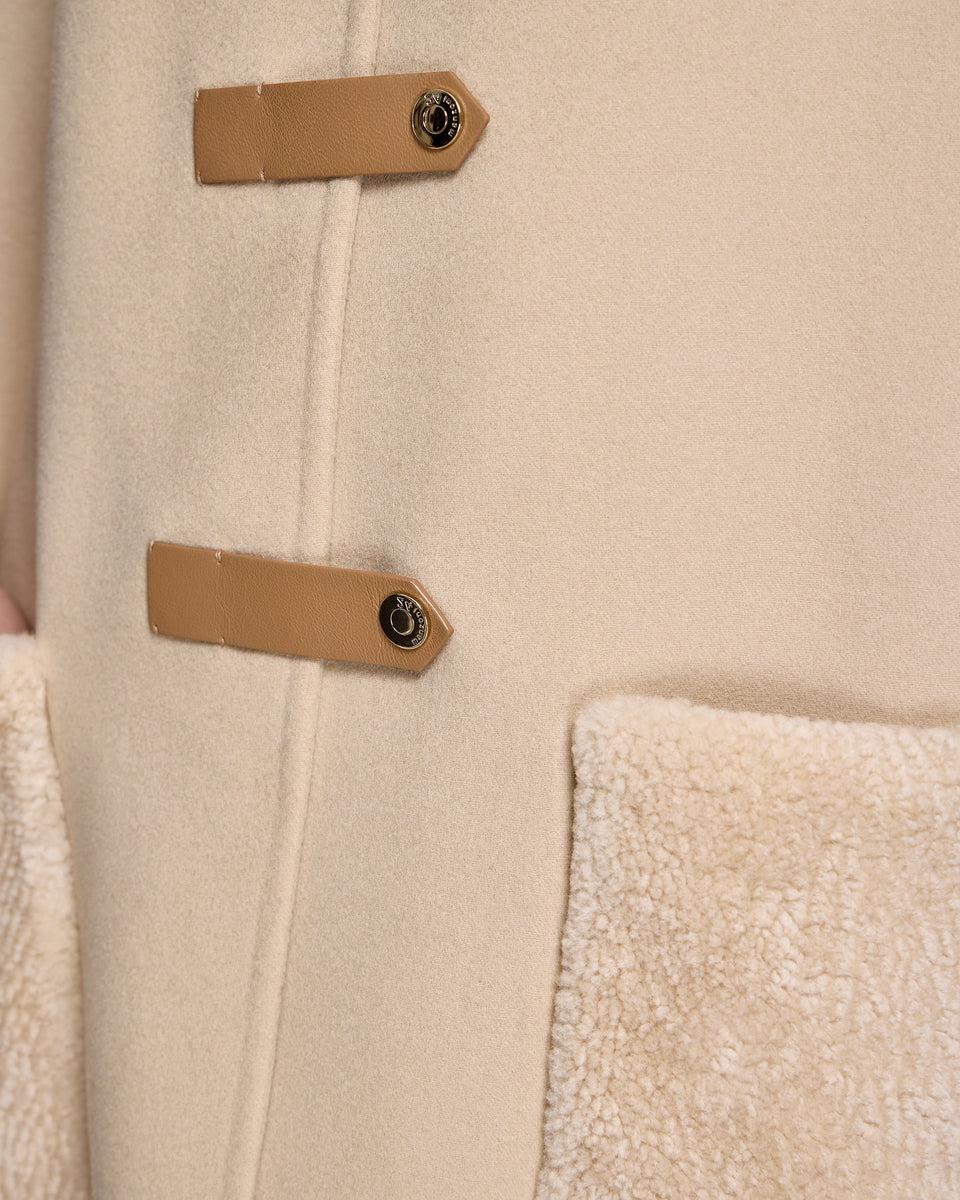 Cashmere Cape with Lamb Patch Pockets Product Image