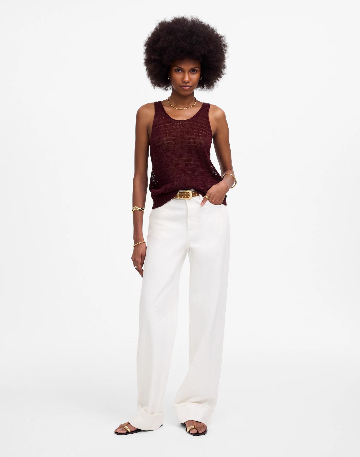 Linen Sweater Tank Product Image