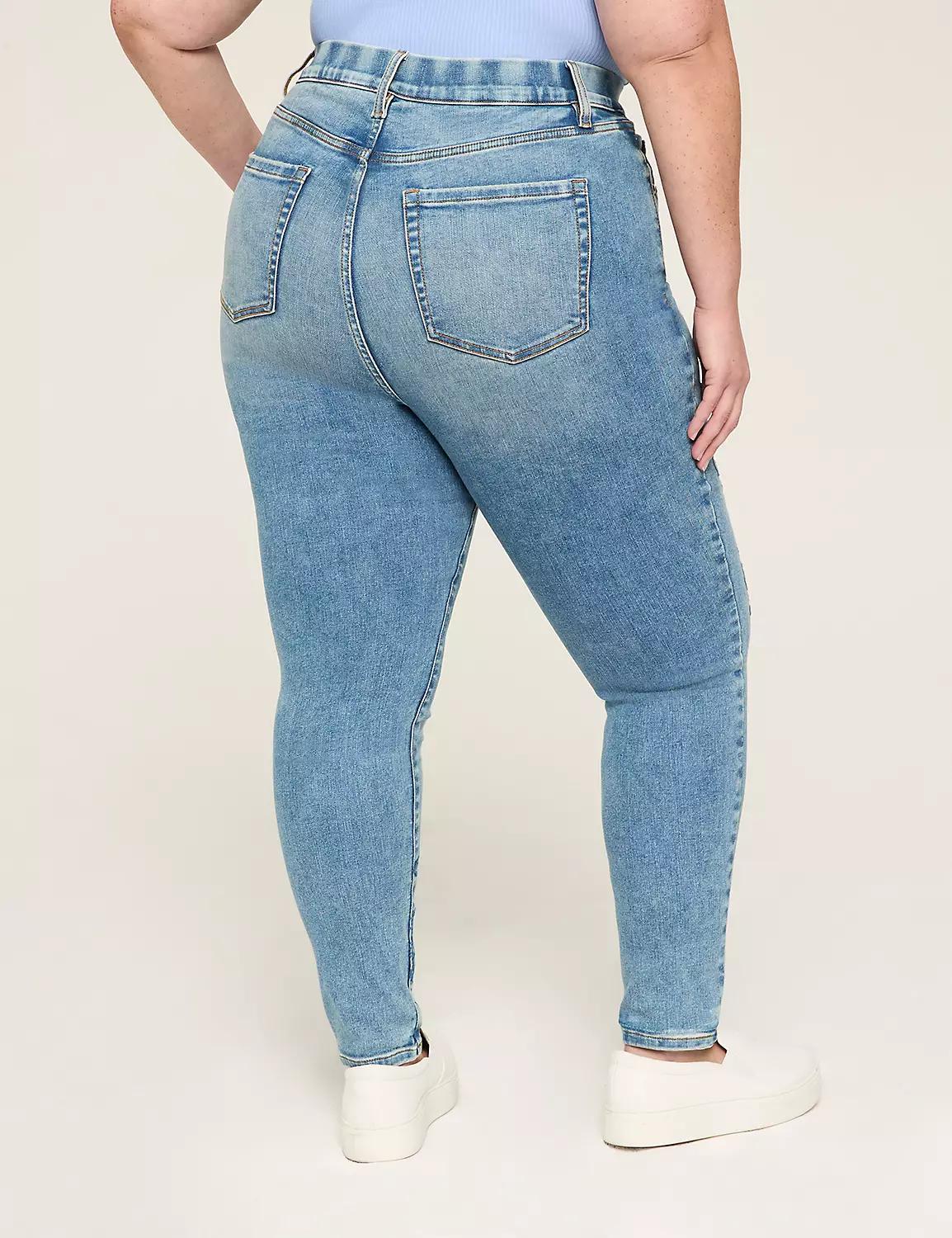 Tighter Tummy Pull-On High-Rise Embroidered Jegging Product Image