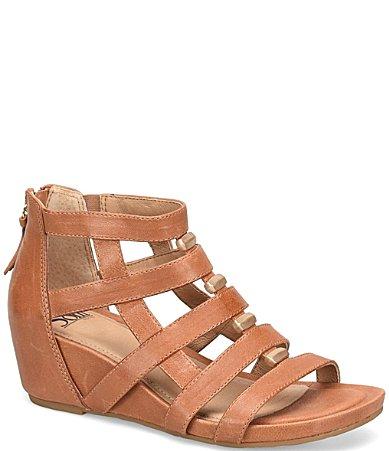 Sofft Rio II Leather Strappy Wedge Sandals Product Image