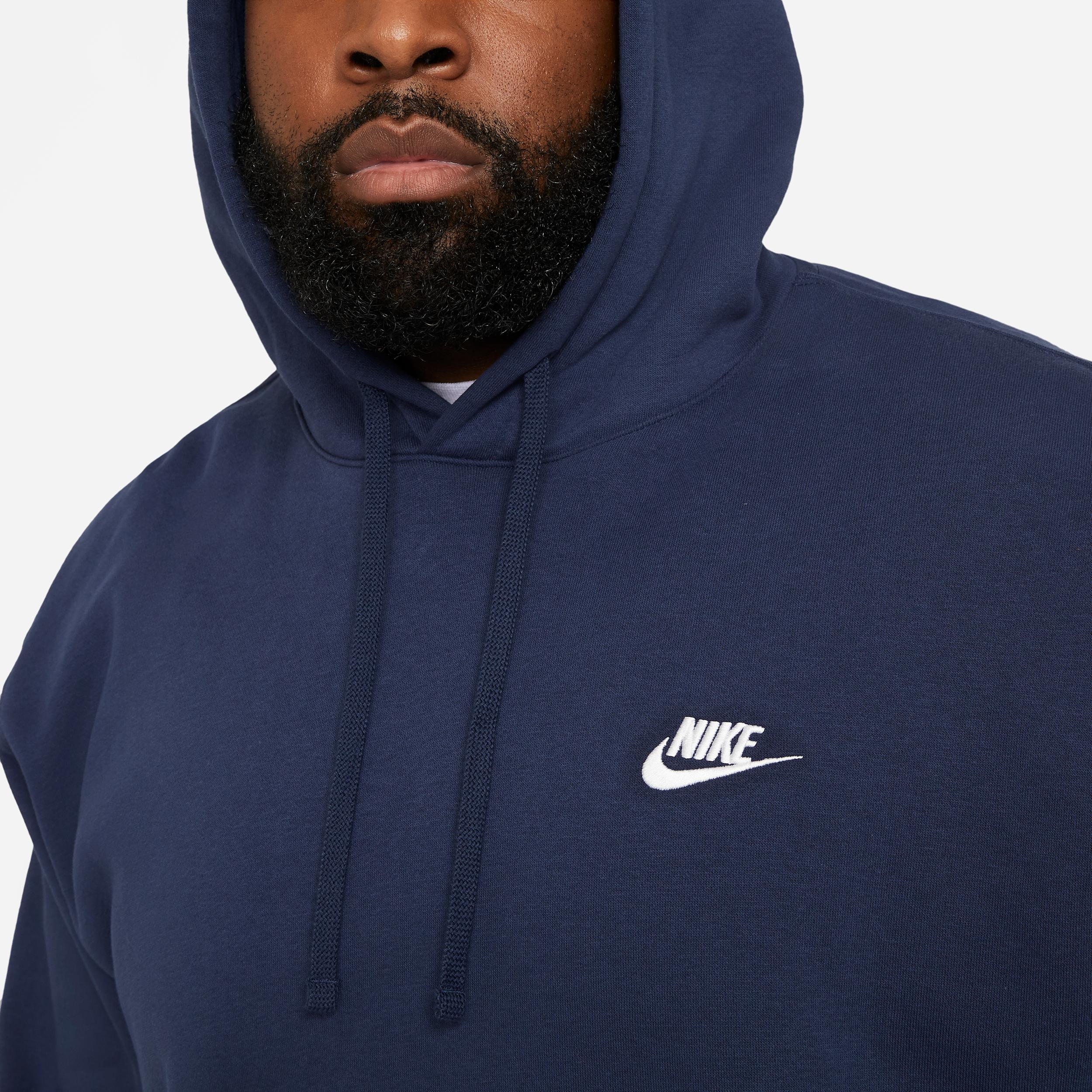 Mens Nike Sportswear Club Fleece Pullover Hoodie | BV2654-410 Product Image