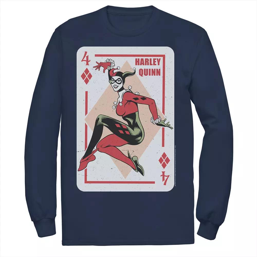 Men's DC Comics Harley Quinn Playing Card Tee,  Product Image