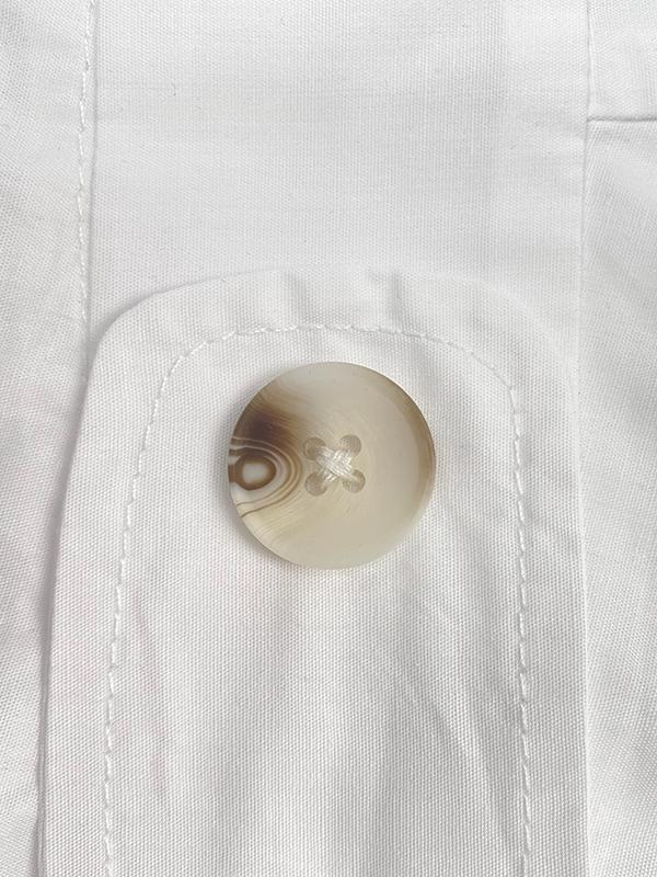 A-Line High Waisted Buttoned Pleated Pockets Solid Color Split-Joint V-Neck Maxi Dresses Product Image