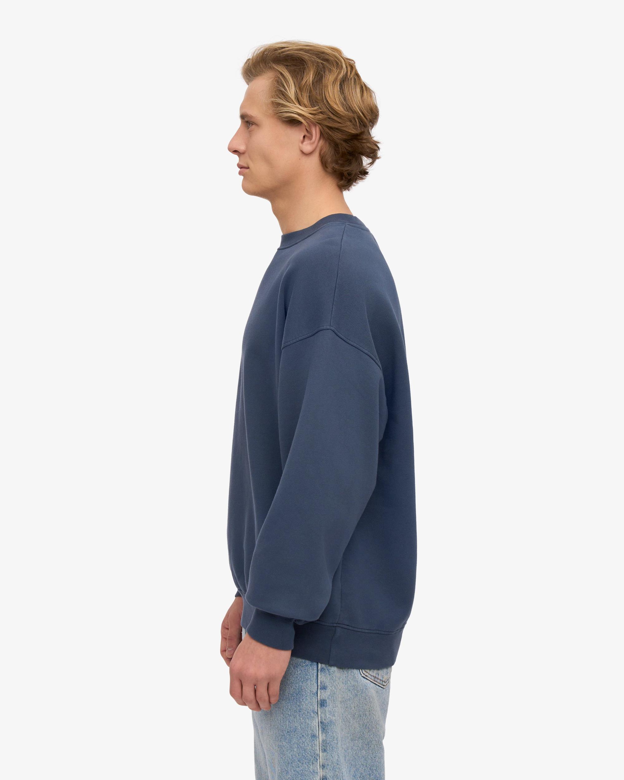 Organic Oversized Crew - Petrol Blue Product Image