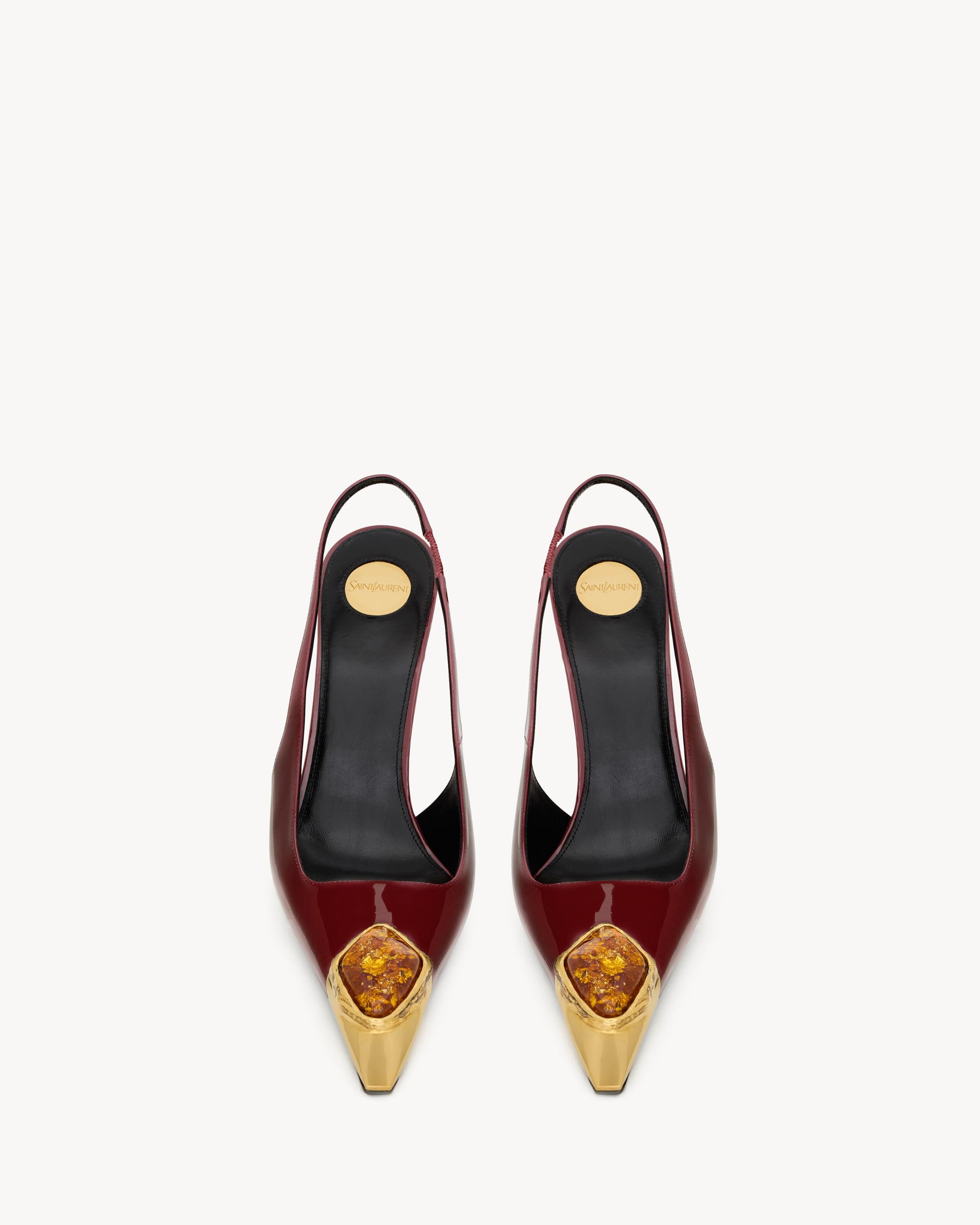 LOULOU slingback pumps in patent leather Product Image
