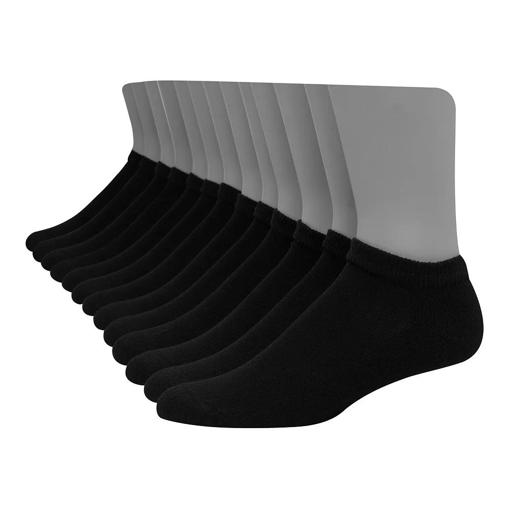 Men's Hanes® 12 Pack Ultimate Soft & Durable Low Cut Socks,  Product Image