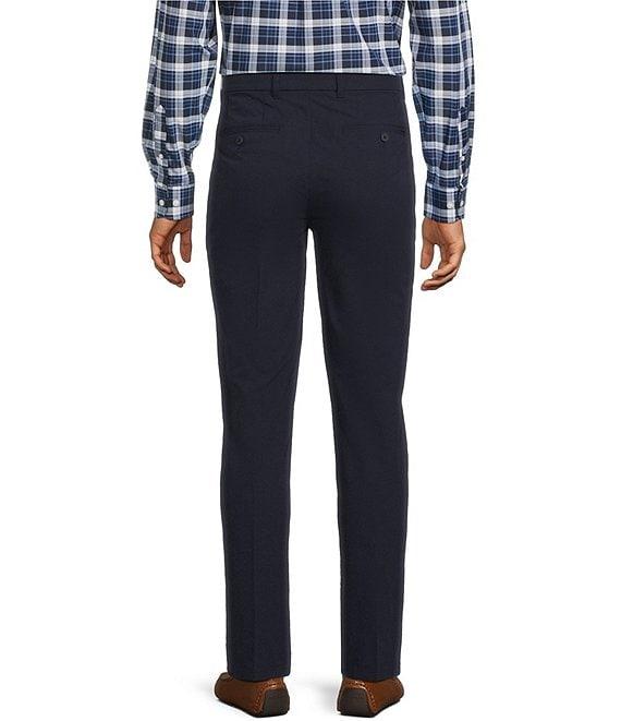 Roundtree & Yorke Performance Stewart Flat Front Classic Fit Stretch Pants Product Image