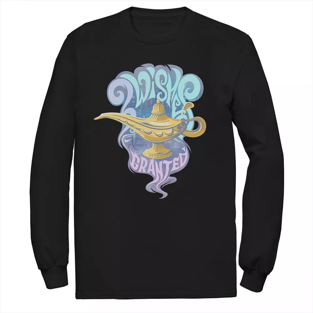 Disney's Aladdin Men's Genie Lamp Long Sleeve Graphic Tee,  Product Image