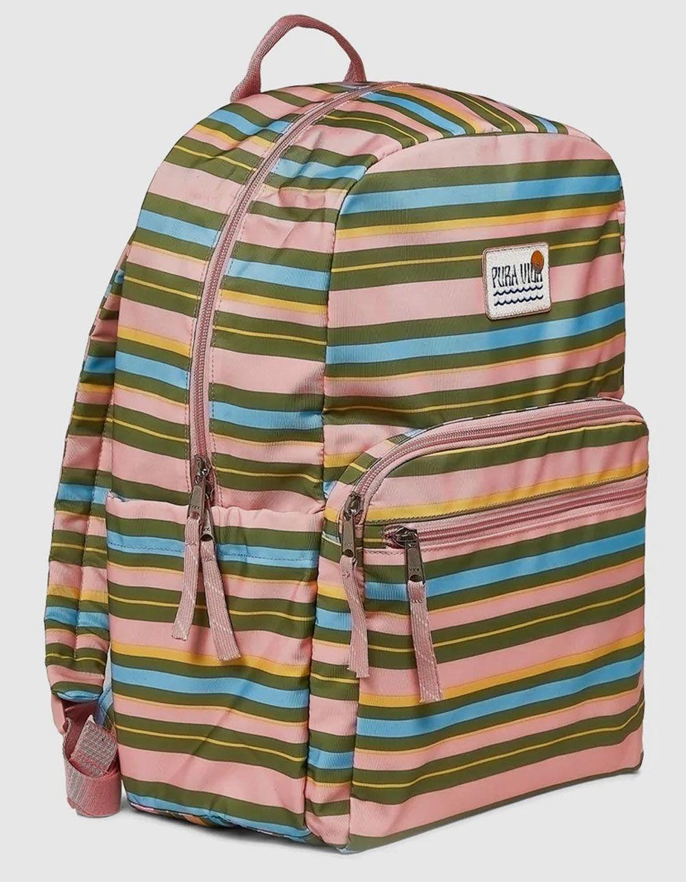 PURA VIDA Stripe Backpack - MULTI Product Image