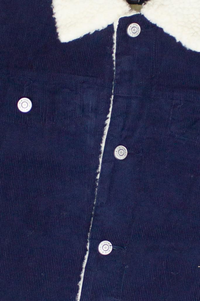 Corduroy Sherpa Lined Trucker Jacket Product Image