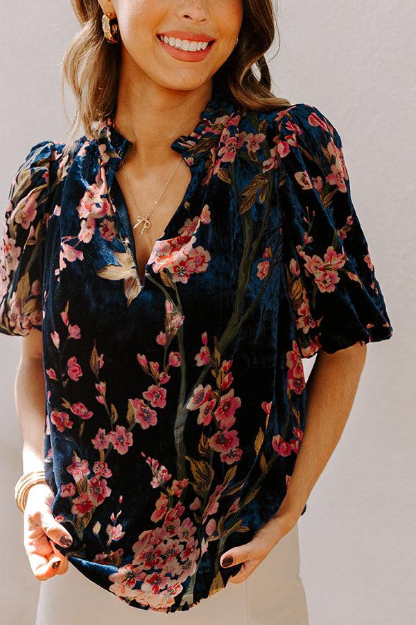 Dreamy Evenings Velvet Burnout Top Product Image