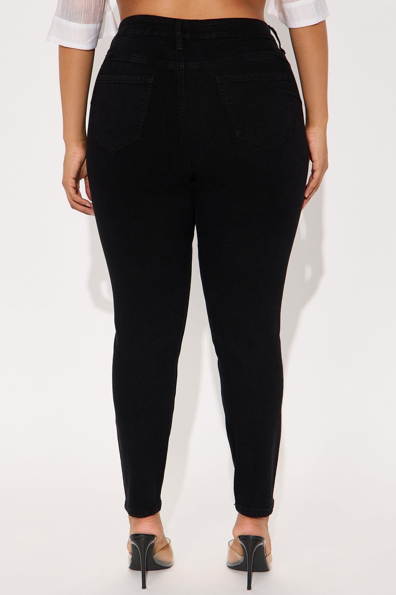 Vibe Check Curvy Stretch Skinny Jeans - Black Female Product Image