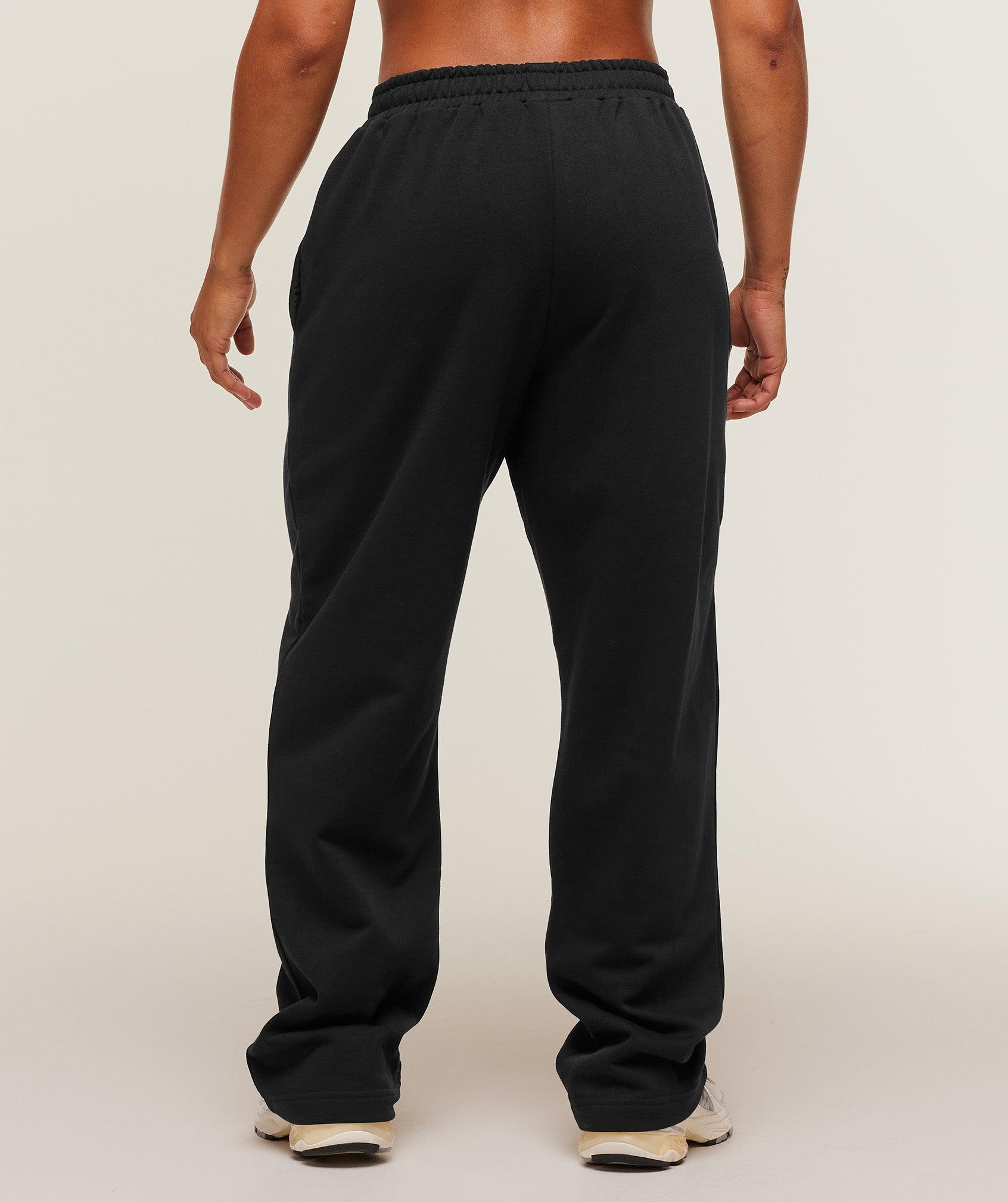 Gymshark Training Fleece Straight Leg Short Pant - Black Female Product Image
