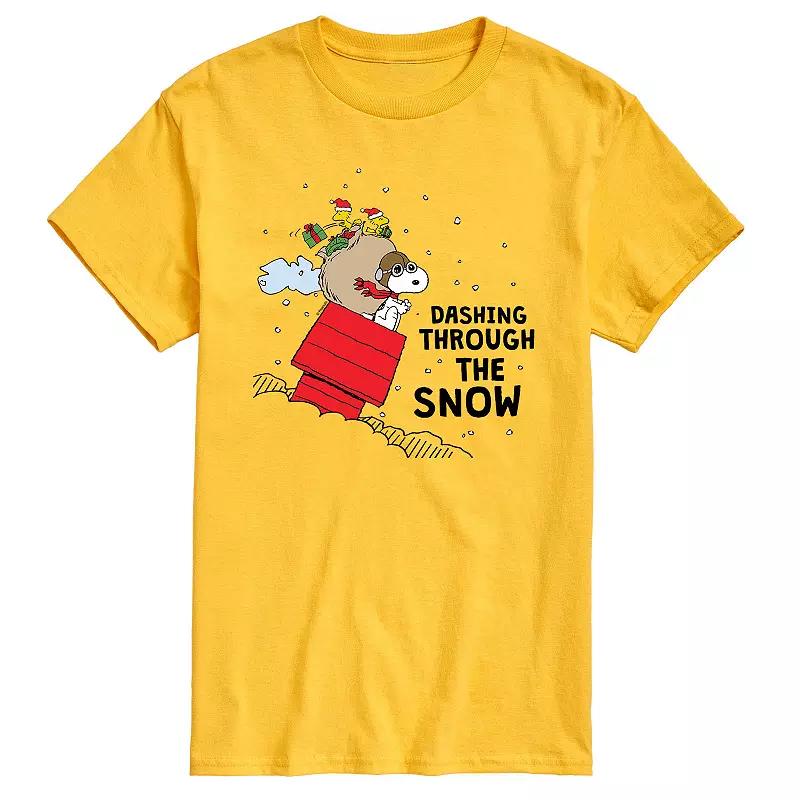 Men's Peanuts Dashing Through Snow Tee,  Product Image
