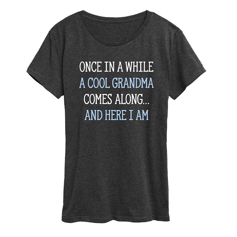 Women's Cool Grandma Here I Am Graphic Tee, Girl's,  Product Image