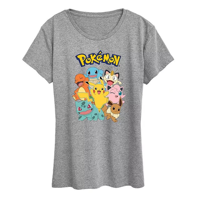 Womens Pokemon Character Group Graphic Tee Product Image