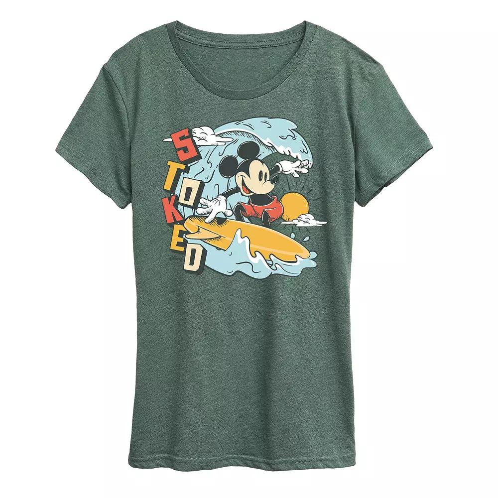 Disney's Mickey Mouse Women's Stoked Graphic Tee,  Product Image
