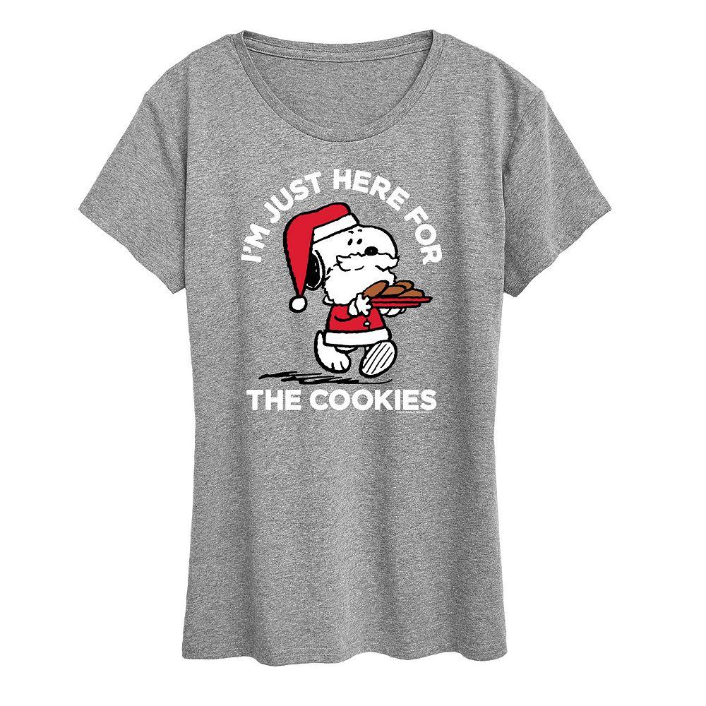 Women's Peanuts Snoopy Cookies Graphic Tee,  Product Image