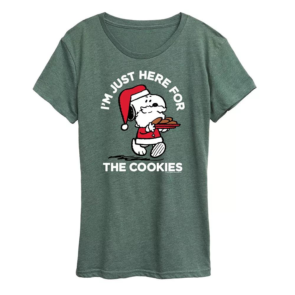 Women's Peanuts Snoopy Cookies Graphic Tee,  Product Image