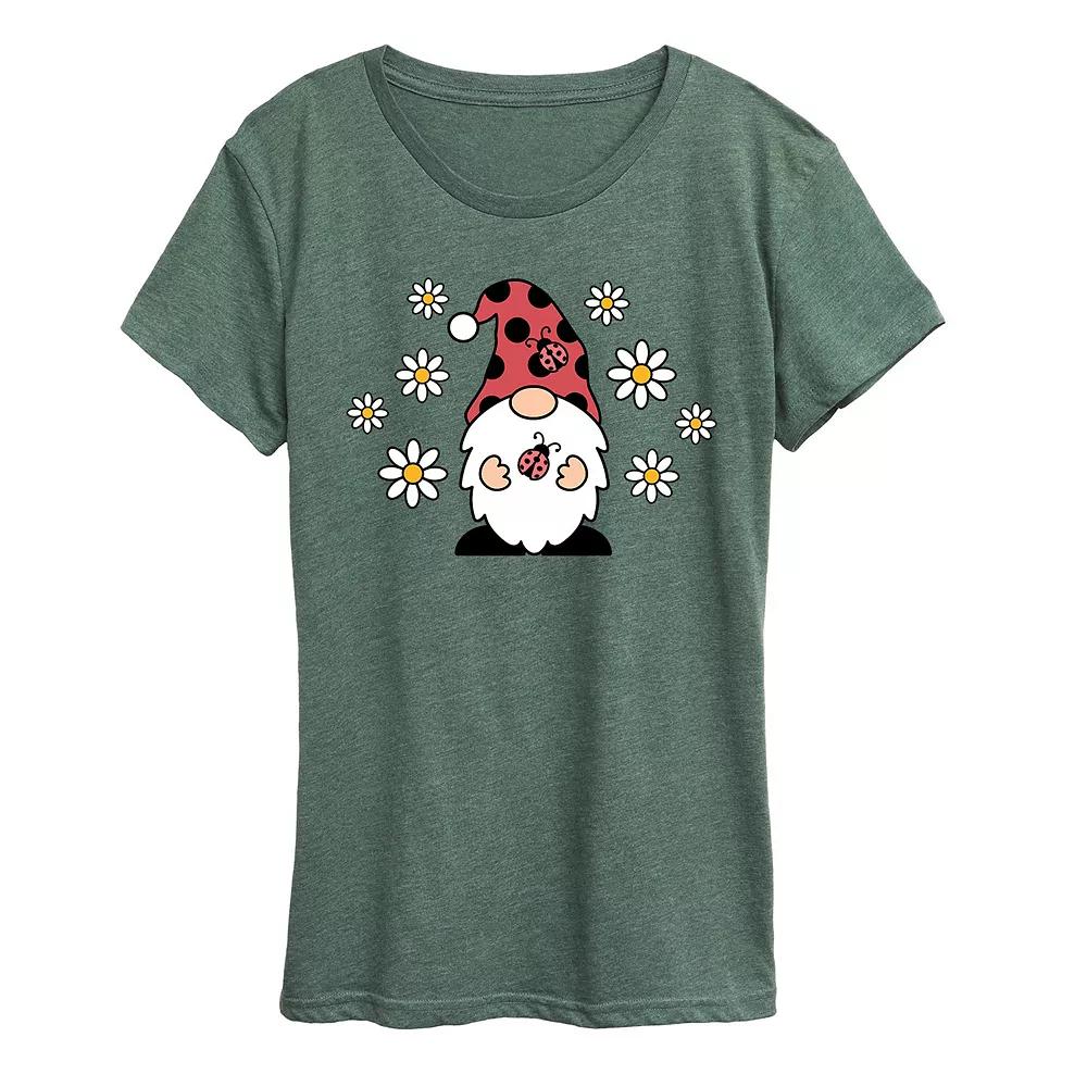Women's Ladybug Gnome Graphic Tee,  Product Image