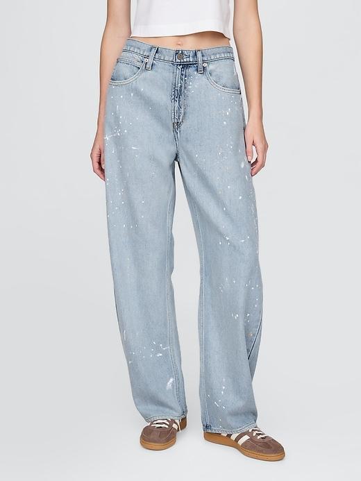 High Rise UltraSoft Barrel Jeans Product Image