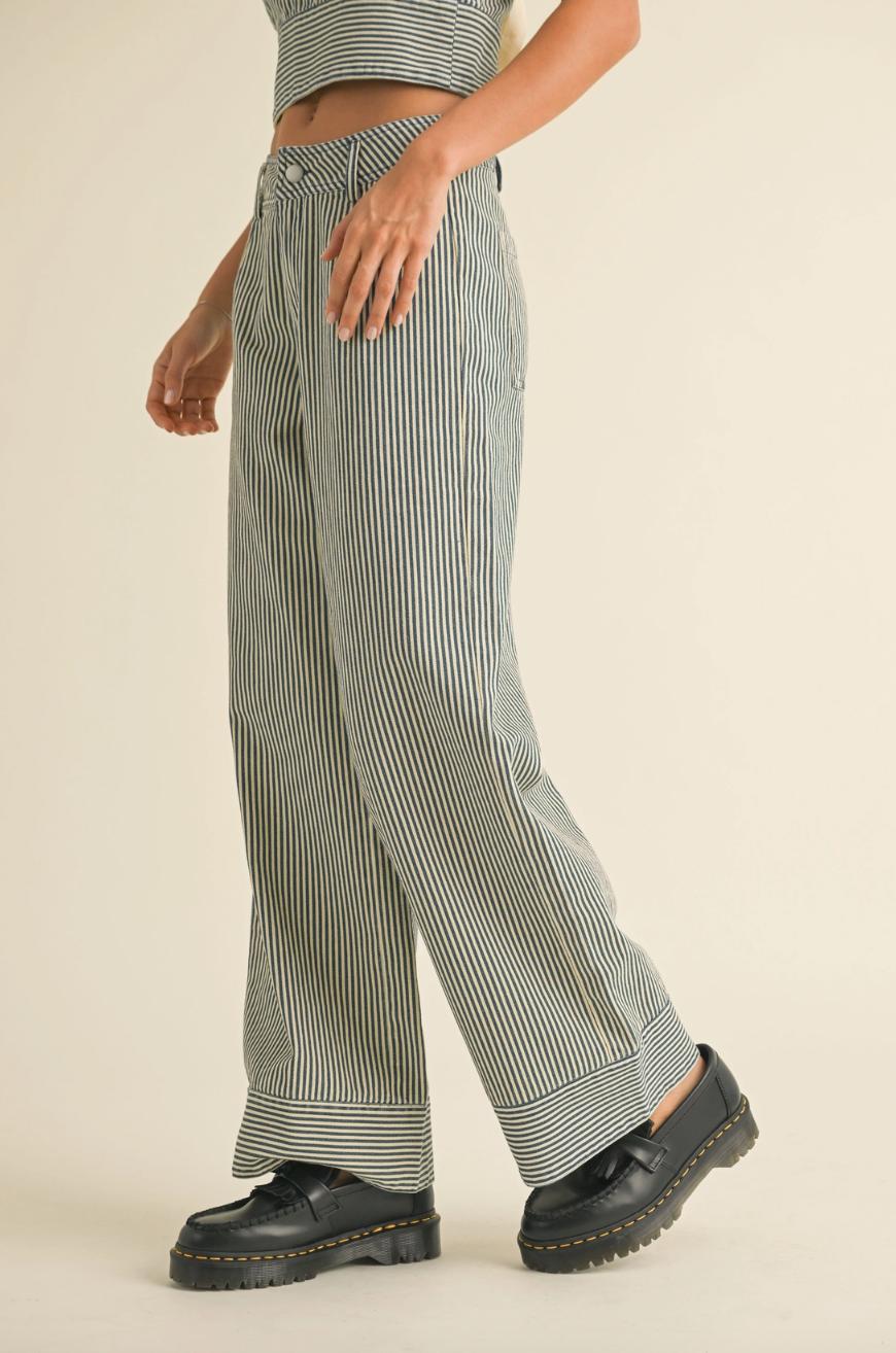 Striped Pattern Pants Product Image