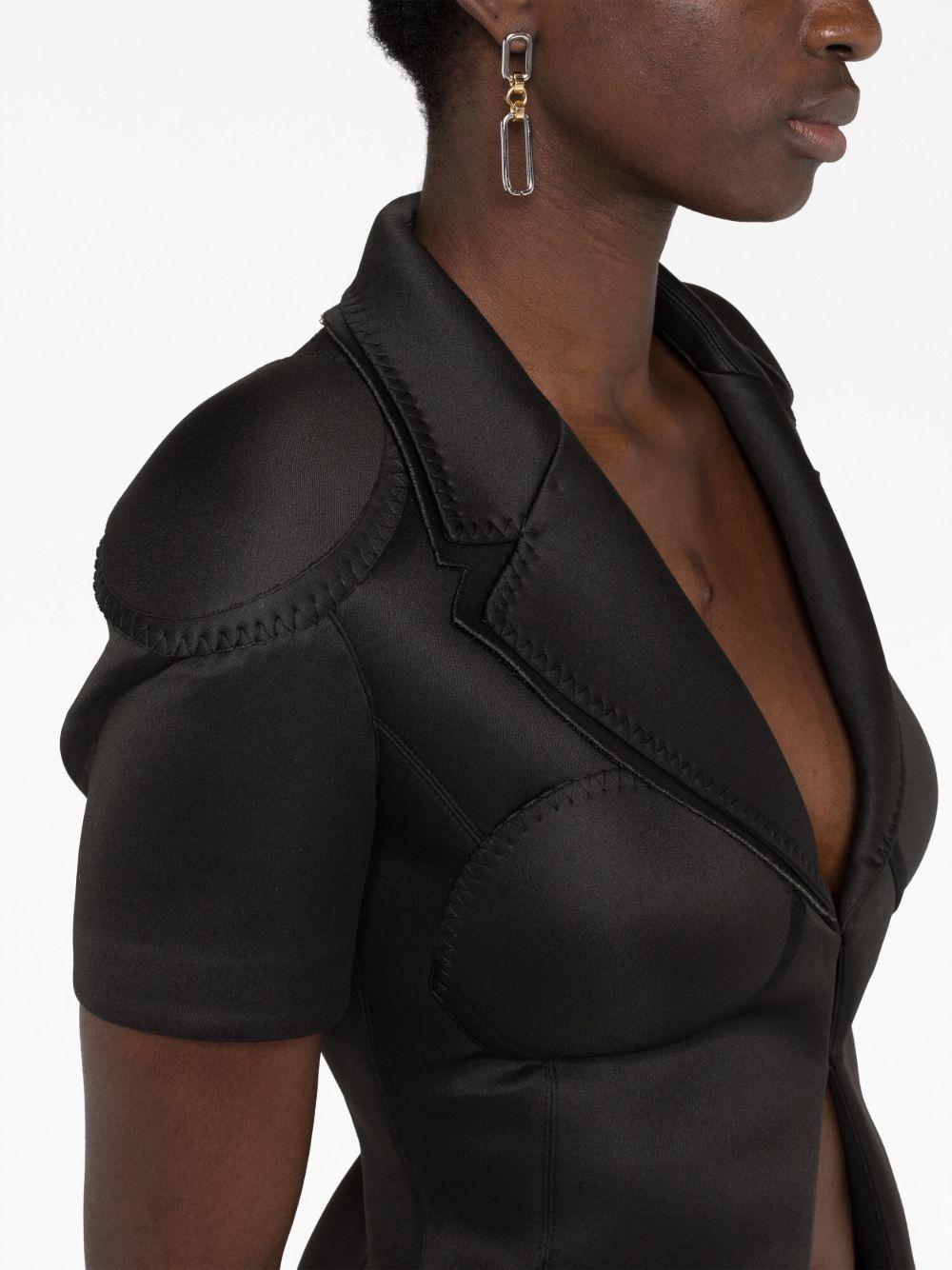 Cup short-sleeve padded blazer Product Image