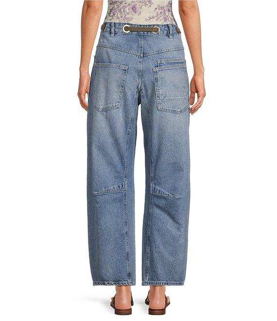 Free People Moxie Low Rise Pull-On Barrel Jeans Product Image