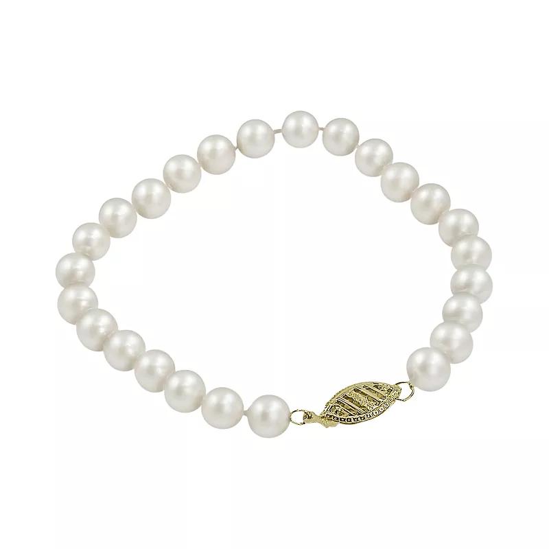 PearLustre by Imperial 10k Gold Freshwater Cultured Pearl Bracelet - 8-in., Women's,  Product Image