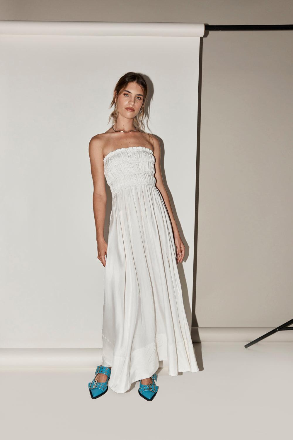 Eliana Maxi Dress White Product Image