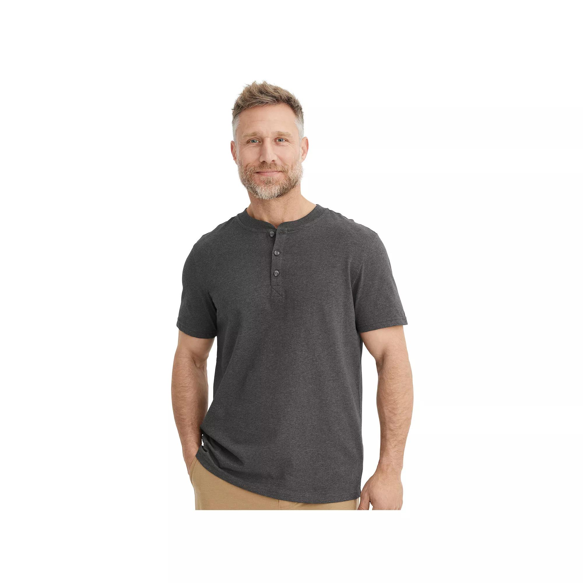 Men's Jockey Outdoors™ by Luke Bryan Short Sleeve Henley, Size: Medium, Grey Heather Product Image