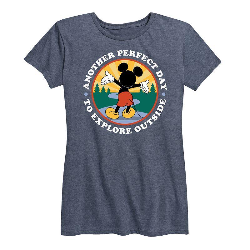 Disney's Mickey Mouse Women's Explore Outside Graphic Tee,  Product Image