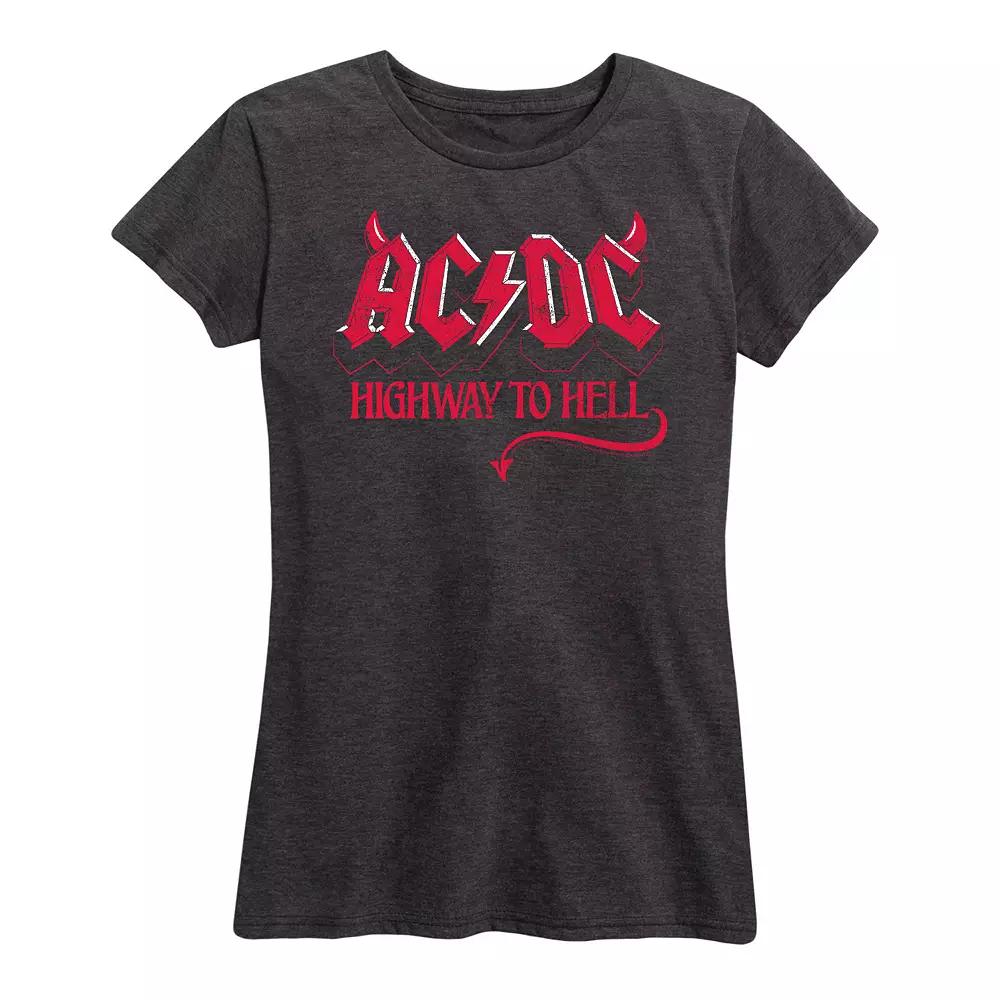 Women's ACDC Highway To Hell Graphic Tee, Girl's,  Product Image