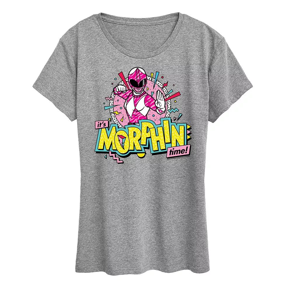 Women's Power Rangers Morphin' Time Pink Graphic Tee,  Product Image